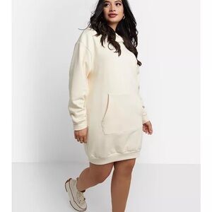 Rebdolls Cream Sweatshirt Dress